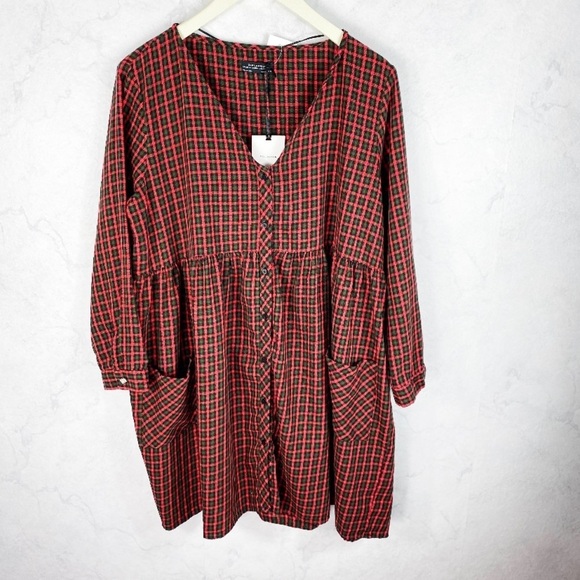 [Zara] Classic Check Dress - Picture 1 of 8